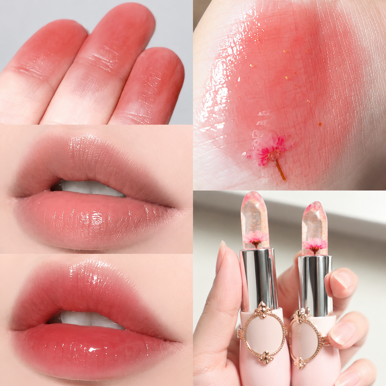 Bálsamo Labial con Flor Encapsulada - GlassLips™