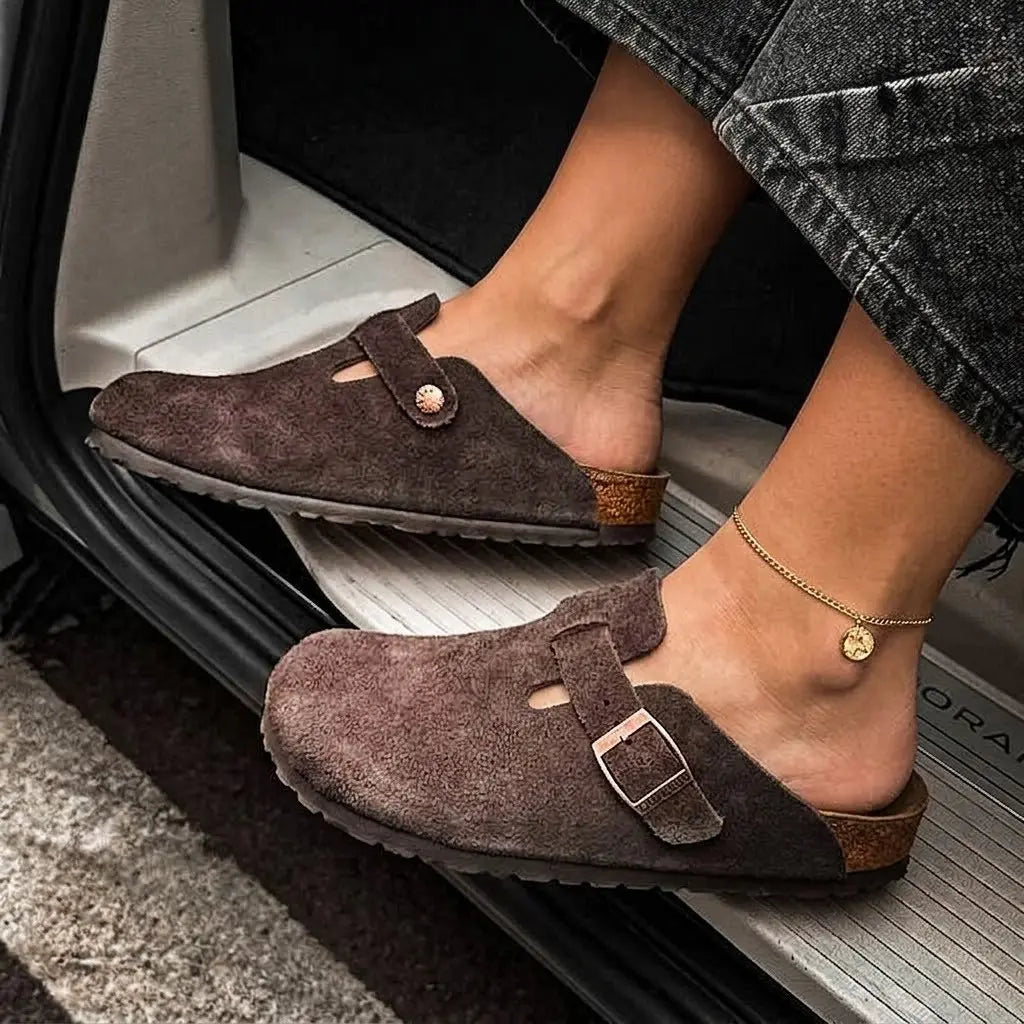 Zuecos Mule Cuero